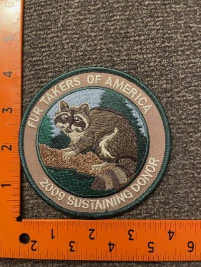 Fur Takers of America 2009 Sustaining Donor patch